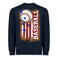 Navy baseball american flag Heavyweight Sweatshirt - texasbilliewilder