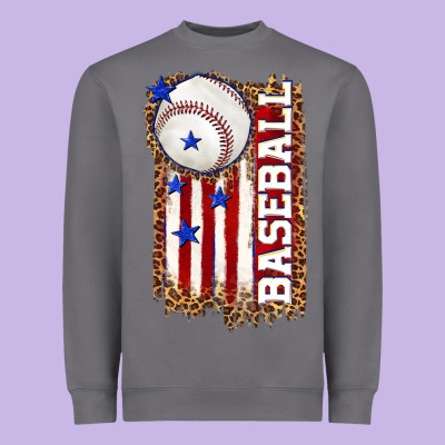 Heavyweight Sweatshirt baseball american flag