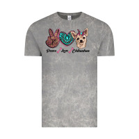 Cloud Rock peace love chihuahua Vintage Tee - RanaPortraitStore