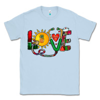 Dusty Blue summer nurse Classic Tee - CowhideDigitalArt