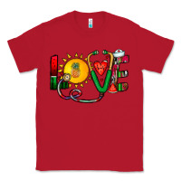 Red summer nurse Classic Tee - CowhideDigitalArt