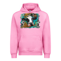Fuchsia Pink holstein cow leopard and western background Urban Hoodie - BarkalooDesign