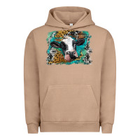 Pigment Burro holstein cow leopard and western background Urban Hoodie - BarkalooDesign