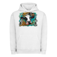 Pigment Lunar Rock holstein cow leopard and western background Urban Hoodie - BarkalooDesign