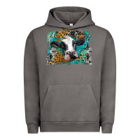 Pigment Tornado holstein cow leopard and western background Urban Hoodie - BarkalooDesign