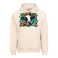 Sandshell holstein cow leopard and western background Urban Hoodie - BarkalooDesign