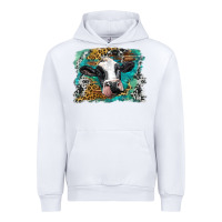 White holstein cow leopard and western background Urban Hoodie - BarkalooDesign
