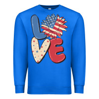 True Royal love 4th of july Premium Sweatshirt - MaliasSmallBusiness