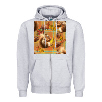 Heather Grey fall squirrel and plaid seamless Zipper Hoodie - BundleAndBundleShop