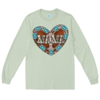 Matcha mama heart cowhide Long Sleeve Tee - CowhideDigitalArt