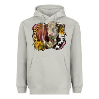 Moon Dust hereford bull western background Heavyweight Hoodie - LillyAllenDesigns
