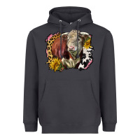 Smoke hereford bull western background Heavyweight Hoodie - LillyAllenDesigns