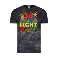 Cloud Black be the light Vintage Tee - Zillion Design Studio
