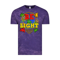 Cloud Purple be the light Vintage Tee - Zillion Design Studio