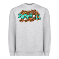 Heather Grey baseball Heavyweight Sweatshirt - texasbilliewilder