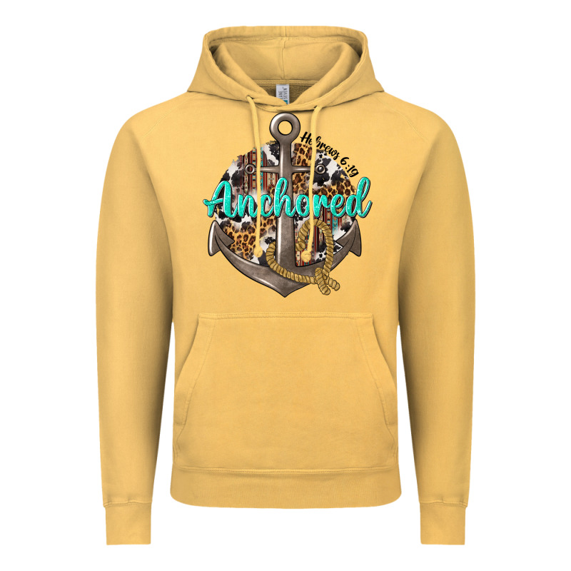 Anchored Hebrews 6 19 Vintage Hoodie by texasbilliewilder | Teevron