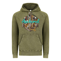 Vintage Olive anchored hebrews 6 19 Vintage Hoodie - texasbilliewilder