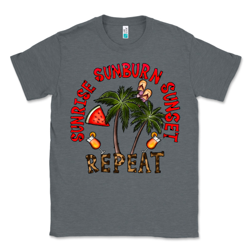Sunrise Sunburn Sunnset Repeat Classic Tee by CowhideDigitalArt | Teevron