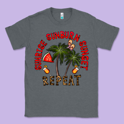 Sunrise Sunburn Sunnset Repeat Classic Tee Designed By Cowhidedigitalart