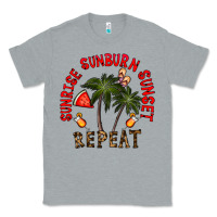 Heather Grey sunrise sunburn sunnset repeat Classic Tee - CowhideDigitalArt