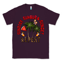 Plum sunrise sunburn sunnset repeat Classic Tee - CowhideDigitalArt