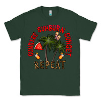 Sports Green sunrise sunburn sunnset repeat Classic Tee - CowhideDigitalArt
