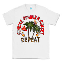 White sunrise sunburn sunnset repeat Classic Tee - CowhideDigitalArt