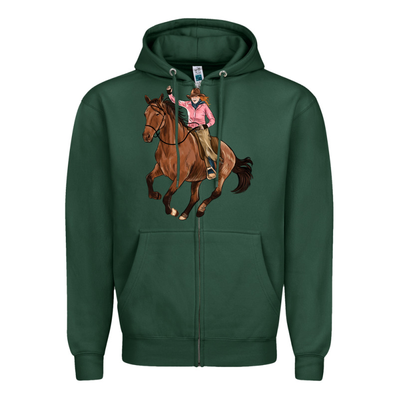 Cowgirl Zipper Hoodie by Artiststas | Teevron
