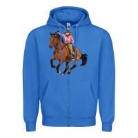 True Royal cowgirl Zipper Hoodie - Artiststas