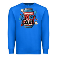 True Royal American can cooler Premium Sweatshirt - MaliasSmallBusiness