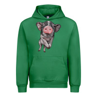 Emerald baby pig Urban Hoodie - BarkalooDesign