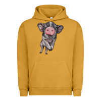 Pigment Peanut Butter baby pig Urban Hoodie - BarkalooDesign