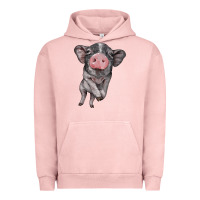 Pigment Salmon baby pig Urban Hoodie - BarkalooDesign