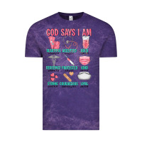 Cloud Purple god says i am Vintage Tee - texasbilliewilder