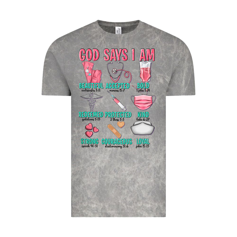 God Says I Am Vintage Tee by texasbilliewilder | Teevron