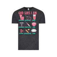 Vintage Black god says i am Vintage Tee - texasbilliewilder