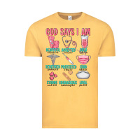 Vintage Mustard god says i am Vintage Tee - texasbilliewilder