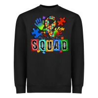 Black support squad autism Heavyweight Sweatshirt - Zillion Design Studio