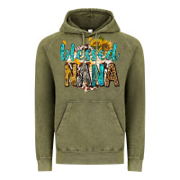 Vintage Olive blessed nana with sunflowers Vintage Hoodie - texasbilliewilder
