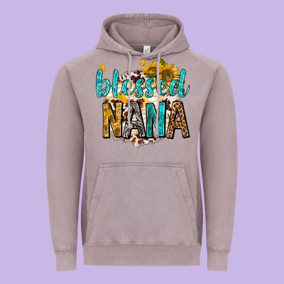 Vintage Hoodie blessed nana with sunflowers