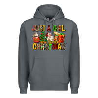 Rock just a girl who loves christmas Premium Hoodie - MaliasSmallBusiness