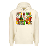 Sandshell just a girl who loves christmas Premium Hoodie - MaliasSmallBusiness