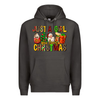 Smoke just a girl who loves christmas Premium Hoodie - MaliasSmallBusiness