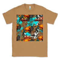 Toasted Coconut western sunset bison and sunflowers seamless pattern Classic Tee - HRA Design Shop