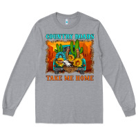 Heather Grey country roads take me home Long Sleeve Tee - HRA Design Shop