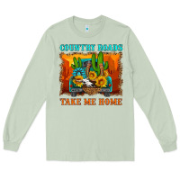 Matcha country roads take me home Long Sleeve Tee - HRA Design Shop