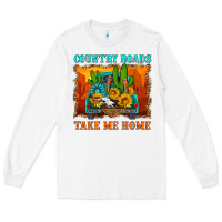 White country roads take me home Long Sleeve Tee - HRA Design Shop