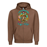 Chestnut i hate everyone but coffee helps western skeleton coffee sunflowers Zipper Hoodie - Artiststas