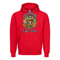 Red i hate everyone but coffee helps western skeleton coffee sunflowers Zipper Hoodie - Artiststas