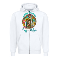 White i hate everyone but coffee helps western skeleton coffee sunflowers Zipper Hoodie - Artiststas